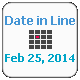 Date in Line